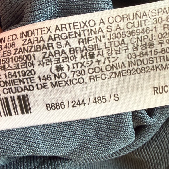 ZARA Draped Knot Midi Dress – Sculpting Bodycon – Size S (Stretch S/M) - Picture 15 of 15